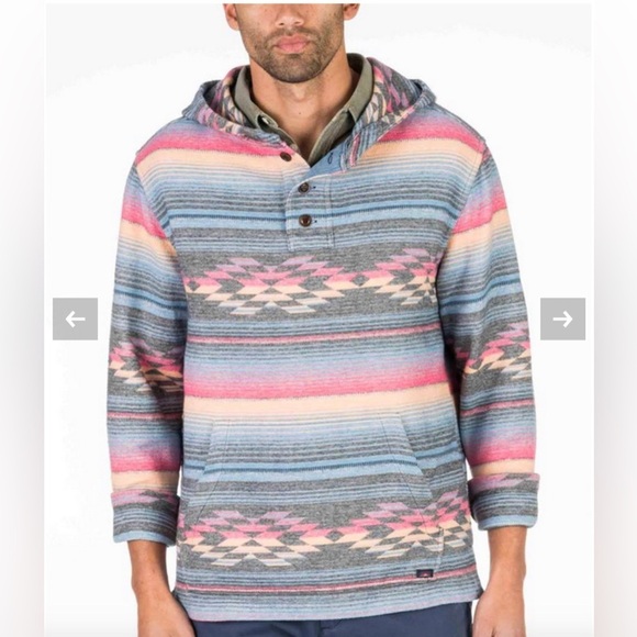 Faherty Pacific Hooded Poncho size S - Picture 1 of 9